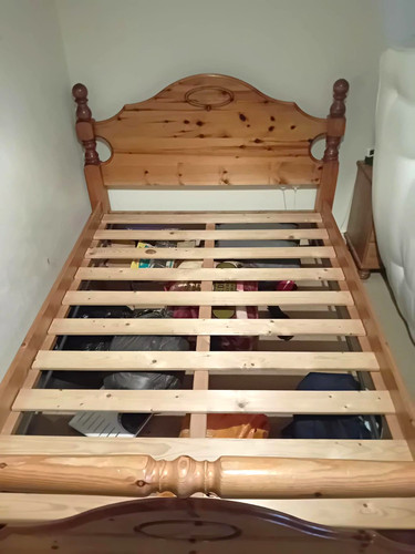 Wooden single bed - wooden,