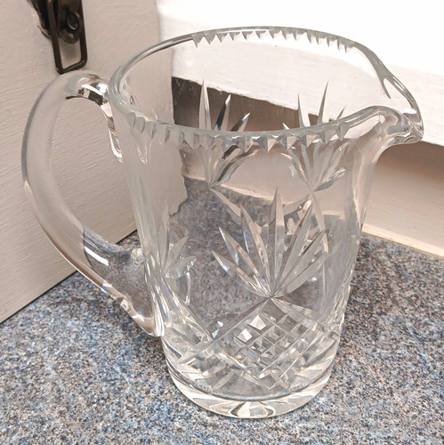 Clear cut glass - jug, with