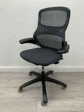 Walter Knoll Generation Ergonomic Chair, Adjustable, Grey, Chrome Swivel Base