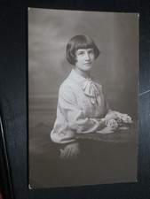 Postcard portrait of woman