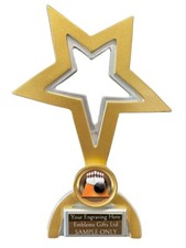 Ten Pin Bowling Lane Award Classic Star Trophy Award Engraved Free