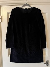 Cos Black Cord Corduroy Artists Smock Style Top Like Toast Size 36 Or S