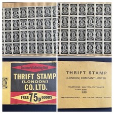 Thrift Stamp (London) Co Customer’s Collecting Book (Similar To Green Shield)