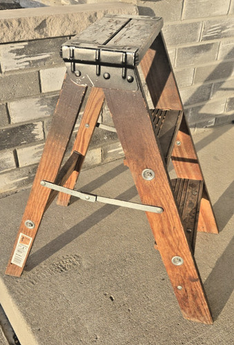 Vtg werner wooden folding - werner, 2’