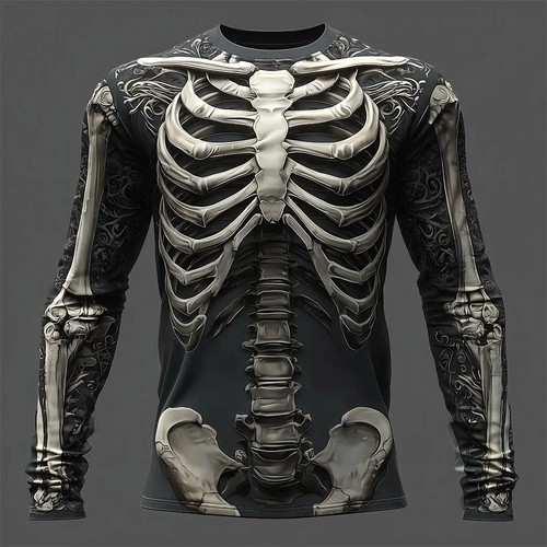 2025 halloween skeleton print - 2025,