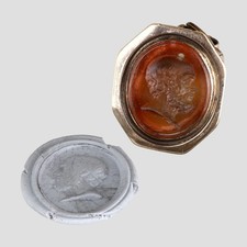 Antique Intaglio Glass Wax