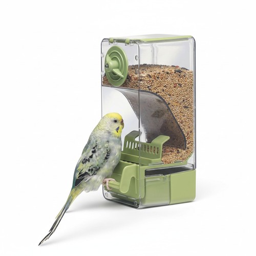 Automatic bird feeder with - bird,