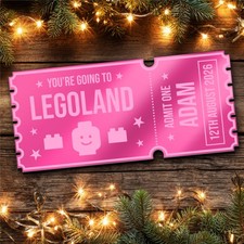 Pink mirror acrylic ticket - mirror,