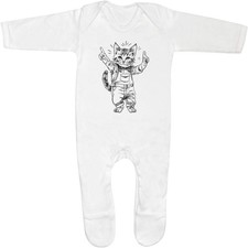 ' Cat Wearing Overalls' Baby