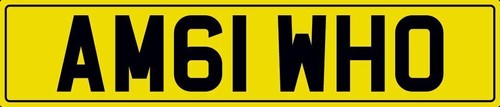 Amg who number plate am61 - i,