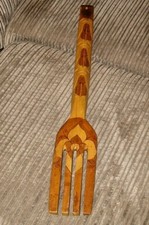 Giant Wooden Fork Kitchen Display