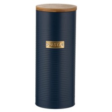 Pasta Jar Blue Ribbed Steel