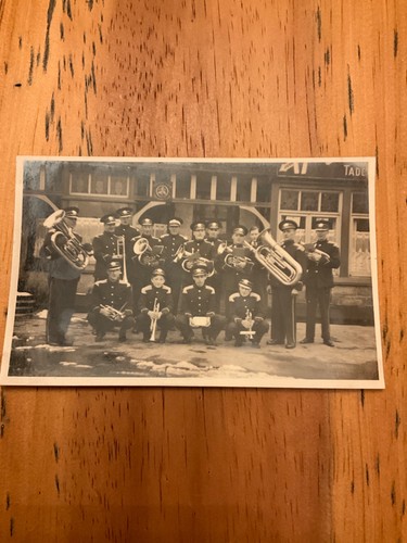 Old postcard brass - , band