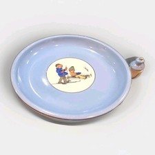 Vintage Porcelain Kids Warming Plate ALUMINITE FRUGIER LIMOGES FRANCE