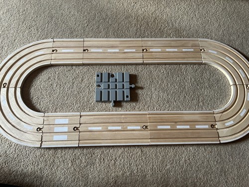 Toy wooden road train - wooden, track