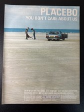 PLACEBO - YOU DON'T CARE ABOUT US - 1998 15X11"' MAGAZINE ADVERT / POSTER L420
