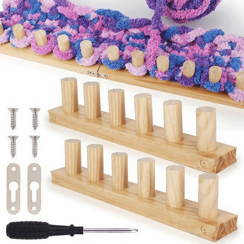 Portable wooden loom frame - loom,