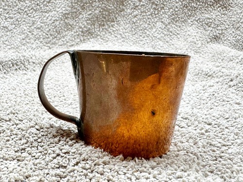 Antique copper mug - mug, hand