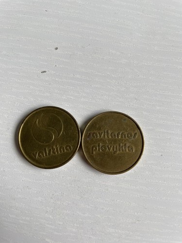 Lithuanian car wash tokens - lithuanian,