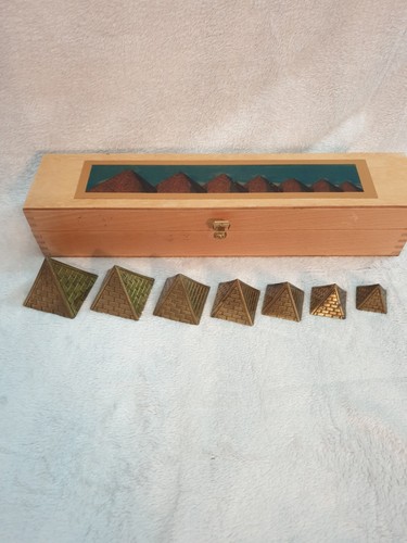 Brass nesting pyramid - brass,