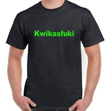 Kawasaki T-Shirt Kwikasfuki Mens Funny Biker Motorbike Ninja Sports Bike Racing