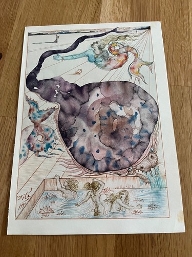 1955 salvador dali print the - salvador, (