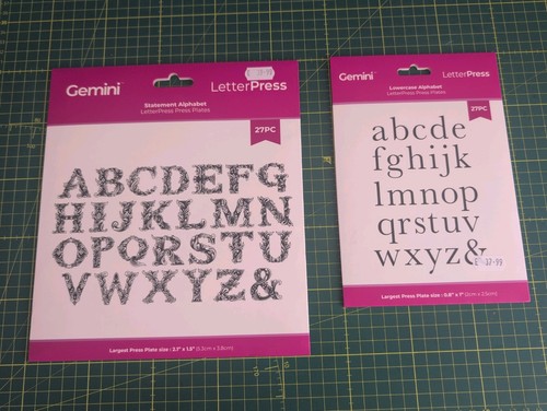 Gemini letterpress statement - letterpress,