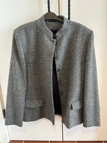 Black herringbone james meade - black,