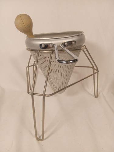 Vintage aluminum food mill - vintage,