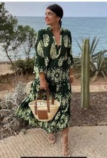 NWT ZARA Long Print Dress Maxi