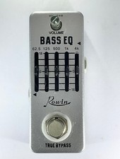 Rowin Bass EQ Pedal 5 Band Equalizer with Graphic for Bass Guitar Great Gift UK