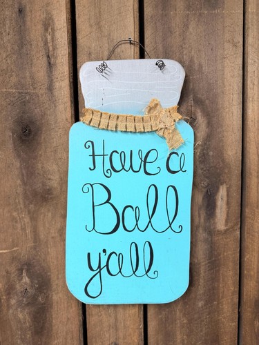 Wooden mason jar door - wooden,