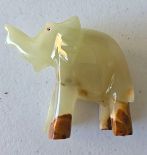 Onyx lucky elephant carved - onyx,