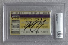 Kenny chesney signed ticket - kenny,