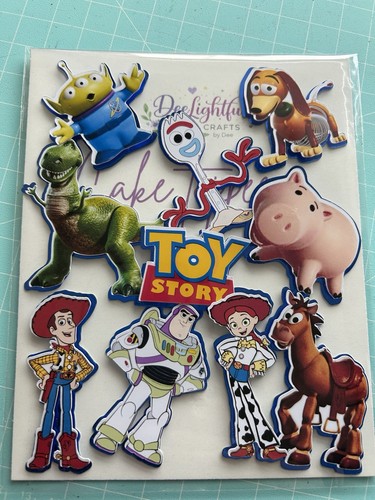 Toy story cupcake charms - story,