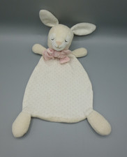 H&M Sleeping Bunny Rabbit Cream Pink Spotty Soother Baby Comforter Blankie Scarf