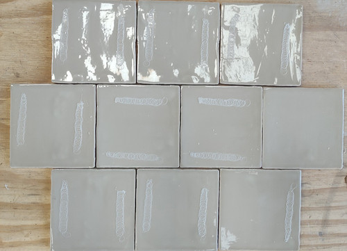 Grey gloss ceramic interior - grey,