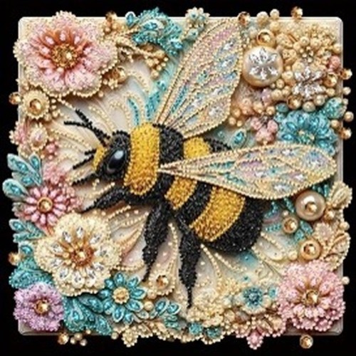 Diy floral bumblebee - 5d,