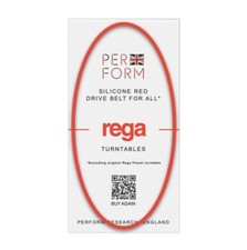 The Rega Red Turntable Drive Belt By Perform (Silicone Upgrade)