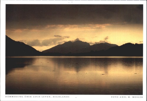 Vintage postcard loch leven - postcard,