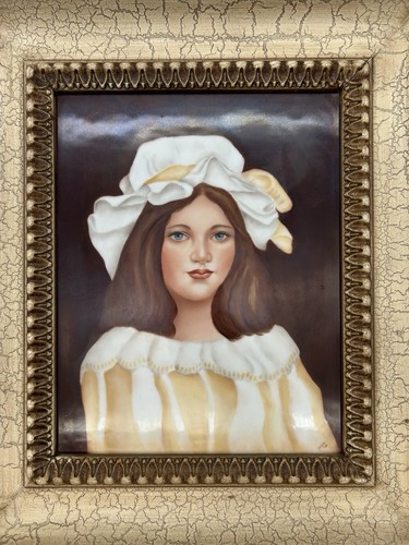 Vintage hand painted portrait - hand,