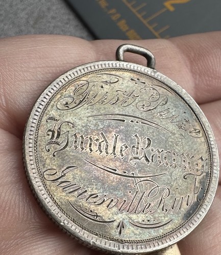 Antique half dollar - antique, engraved