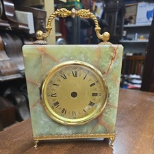 Antique Onyx And Brass