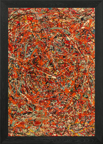 Jackson pollock framed wall - jackson,