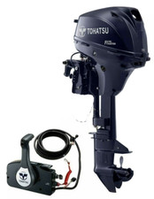 15HP EFi TOHATSU MFS15E Long Shaft Electric Start Manual Tilt Outboard & Remotes