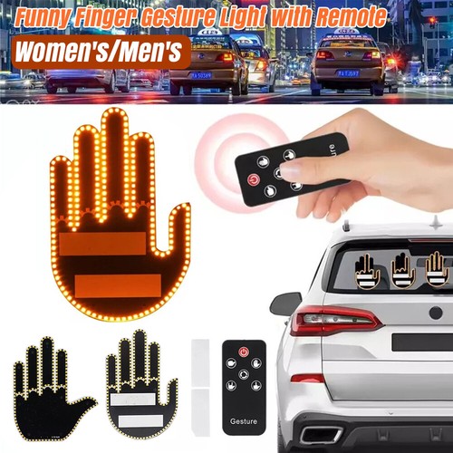 Funny car light gesture middle - funny,