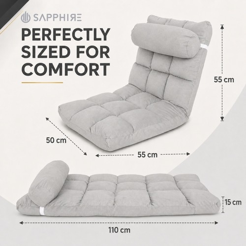 Floor chair with back - with,