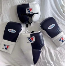 Wining Boxing Kit Gloves, Headgear, Groin Guard Training Sparring Set All Sizes