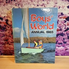 Boys' World Annual 1965 (Hardcover, 1964) Odham Books Vintage Annual Book