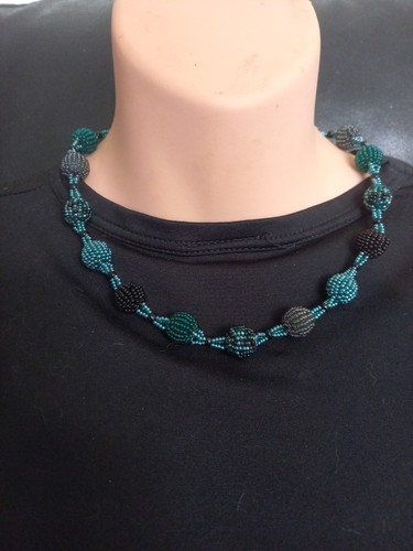 Zulu glass bead necklace - zulu,